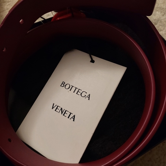 NWT Authentic Bottega Veneta Triangle Purple Pink Belt - Picture 3 of 6